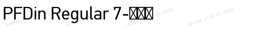 PFDin Regular 7字体转换